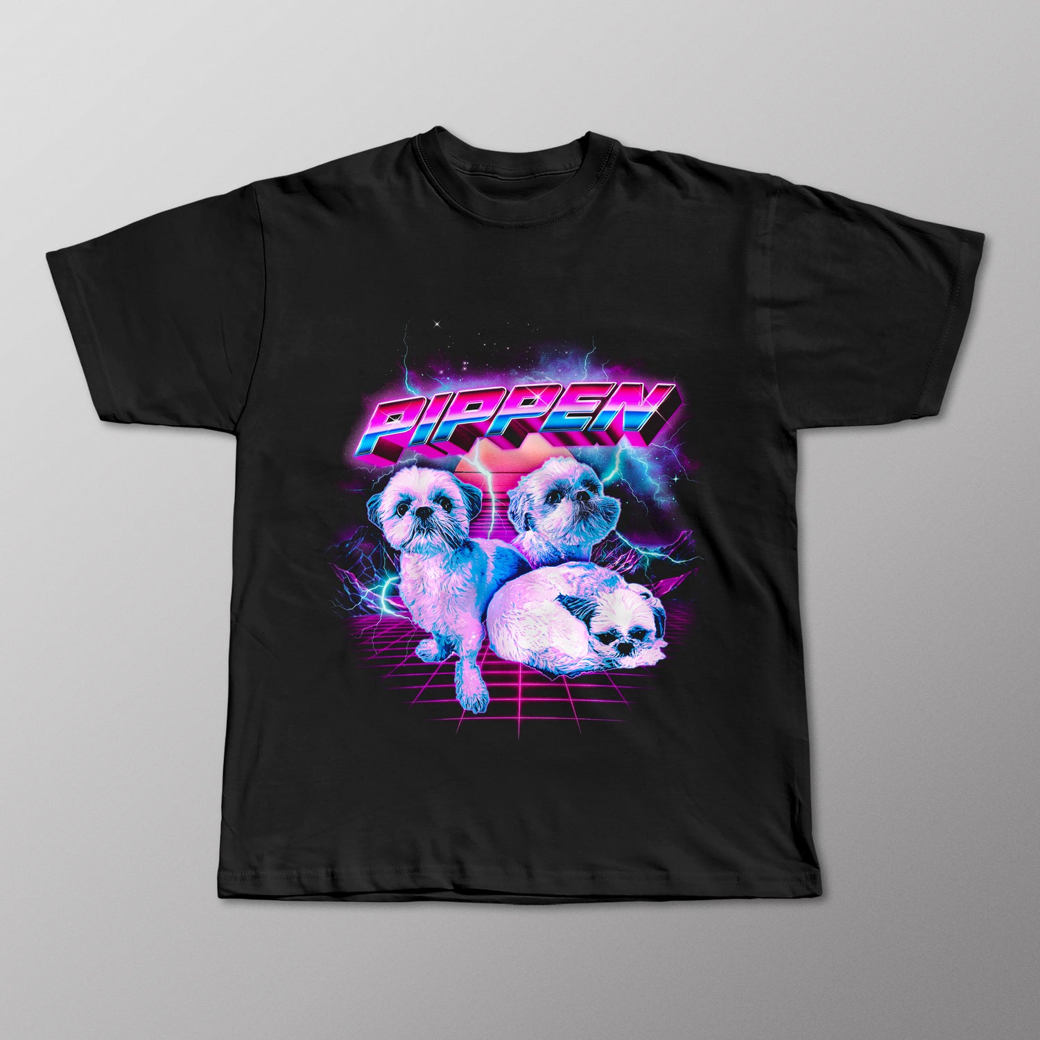 NEON HORIZON - Custom Pet T-Shirt