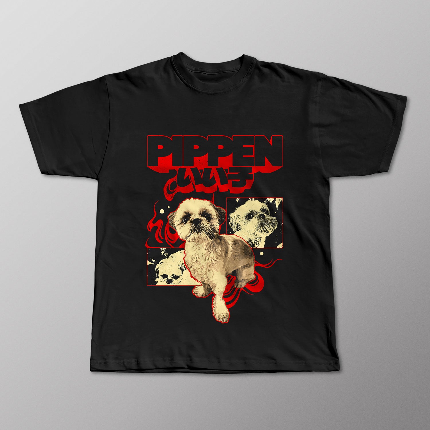 SCORCHED SHIBUYA RED - Custom Pet T-Shirt