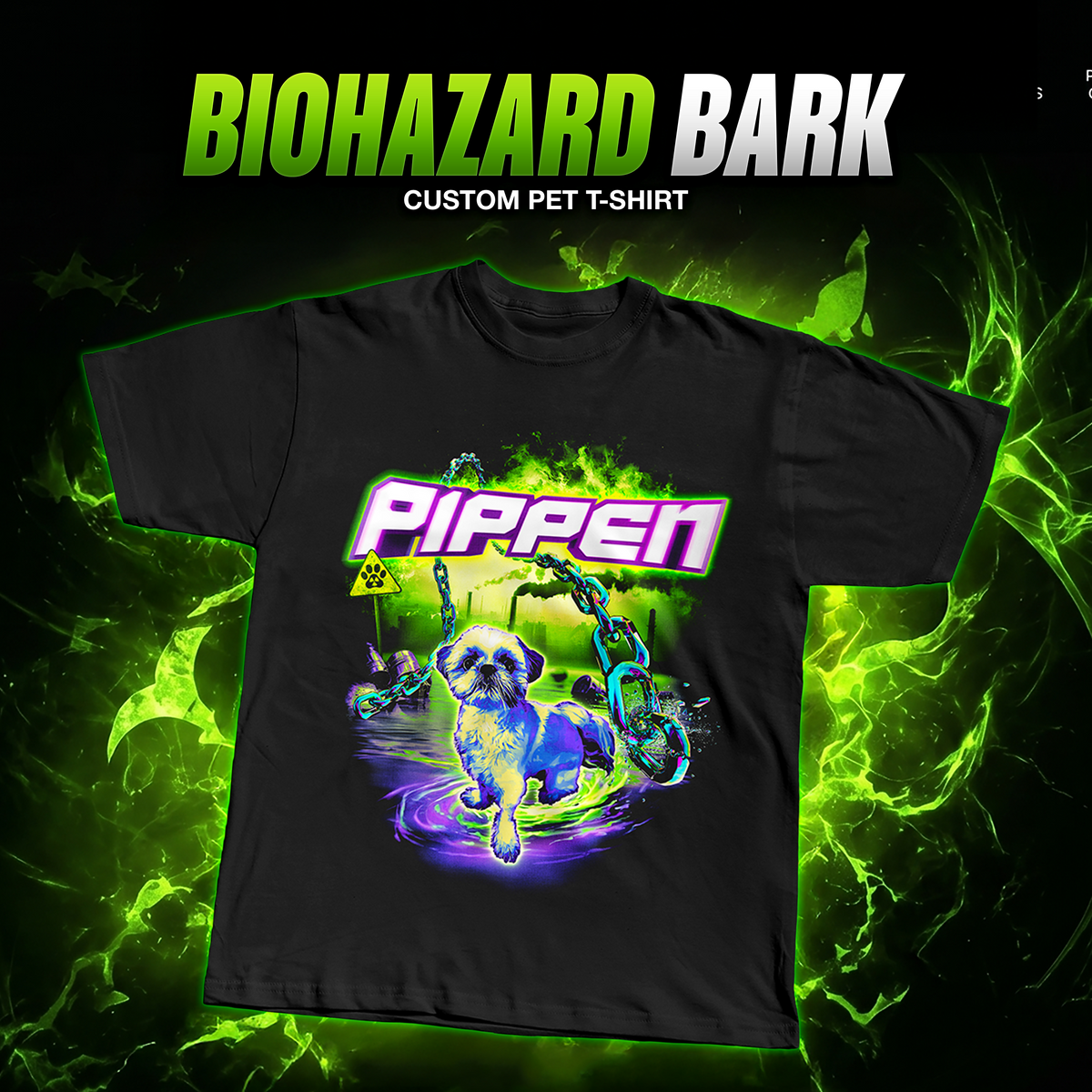 BIOHAZARD BARK - Custom Pet T-Shirt