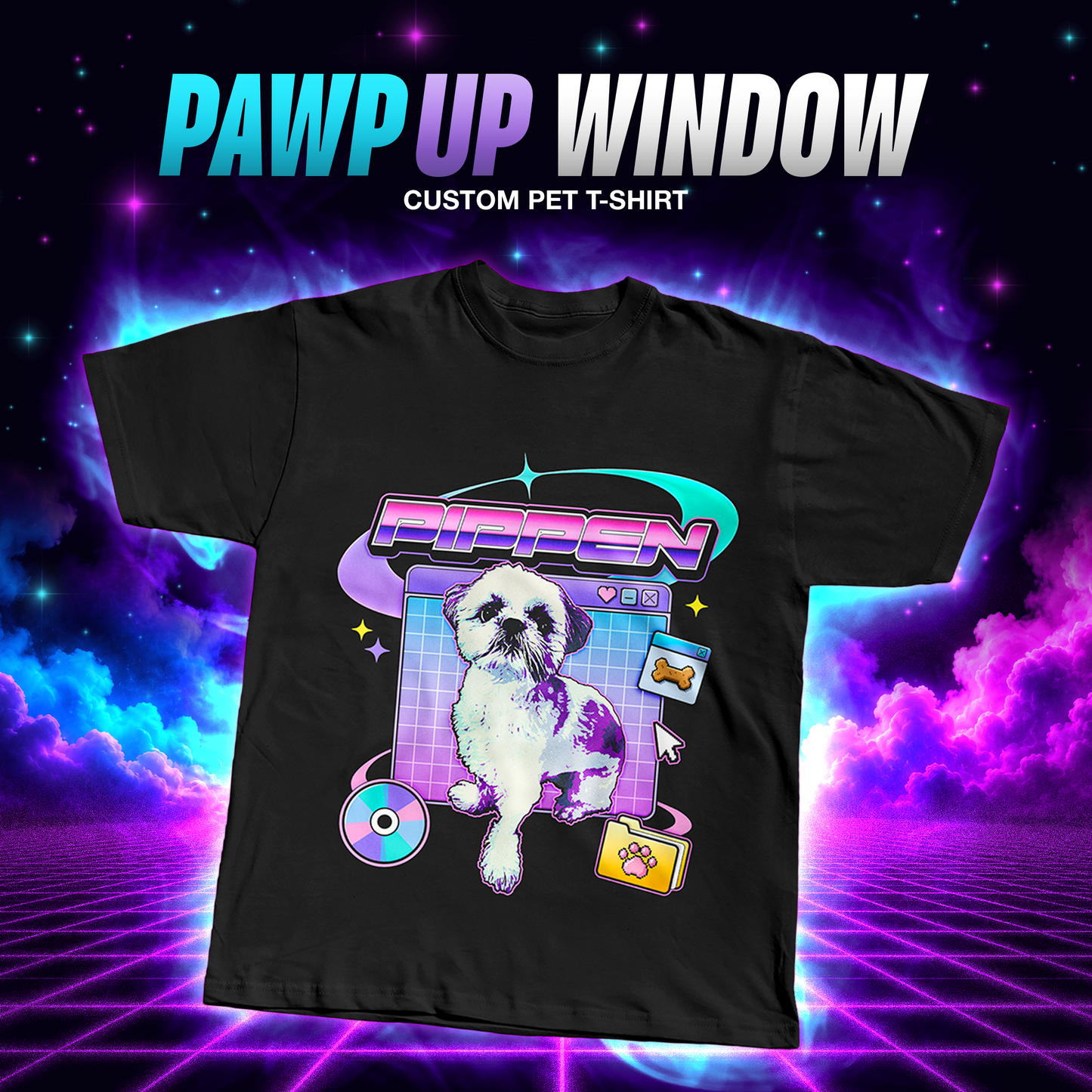 PAWP UP WINDOW - Custom Pet T-Shirt